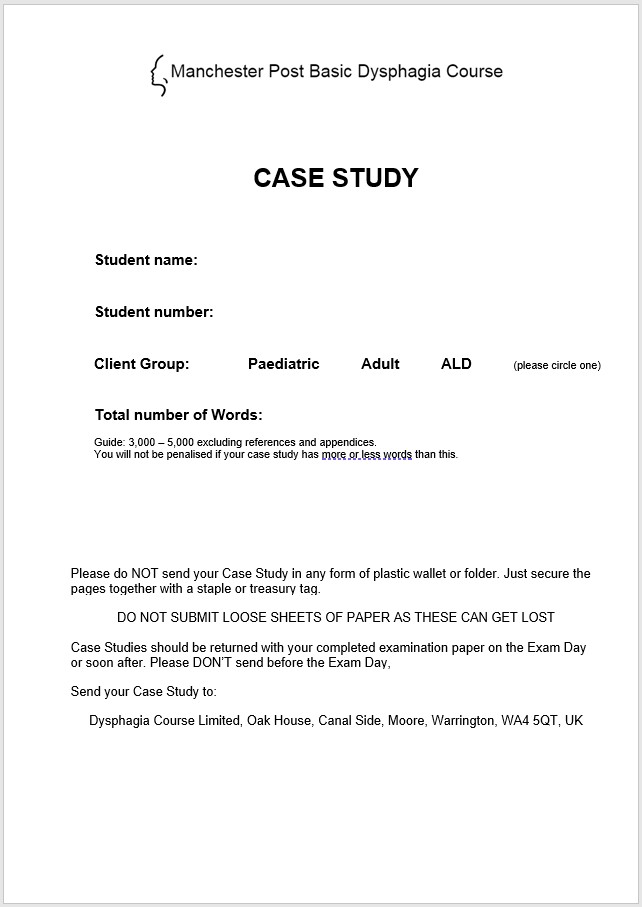 a case study guidelines
